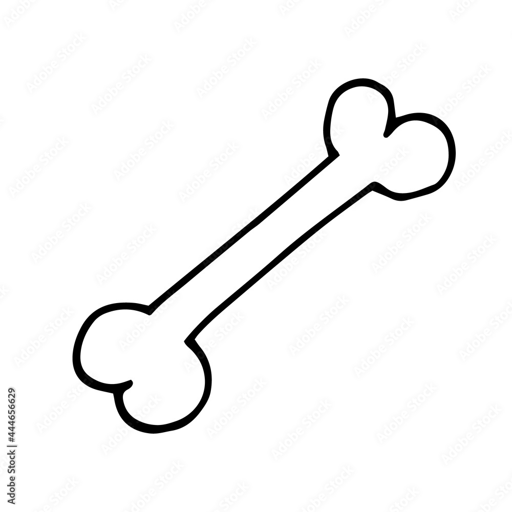 bone icon. hand drawn doodle. vector, scandinavian, nordic, minimalism, monochrome. bone icon. hand drawn doodle. vector, scandinavian, nordic, minimalism, monochrome.