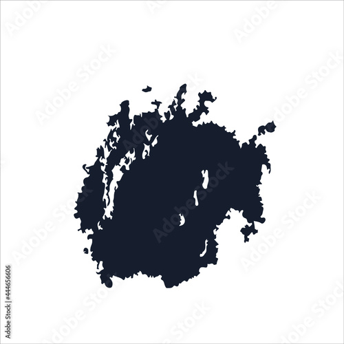 Natural dusting powders stock illustration on white background.