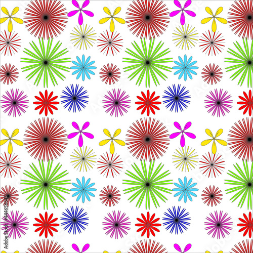 seamless pattern with flowers