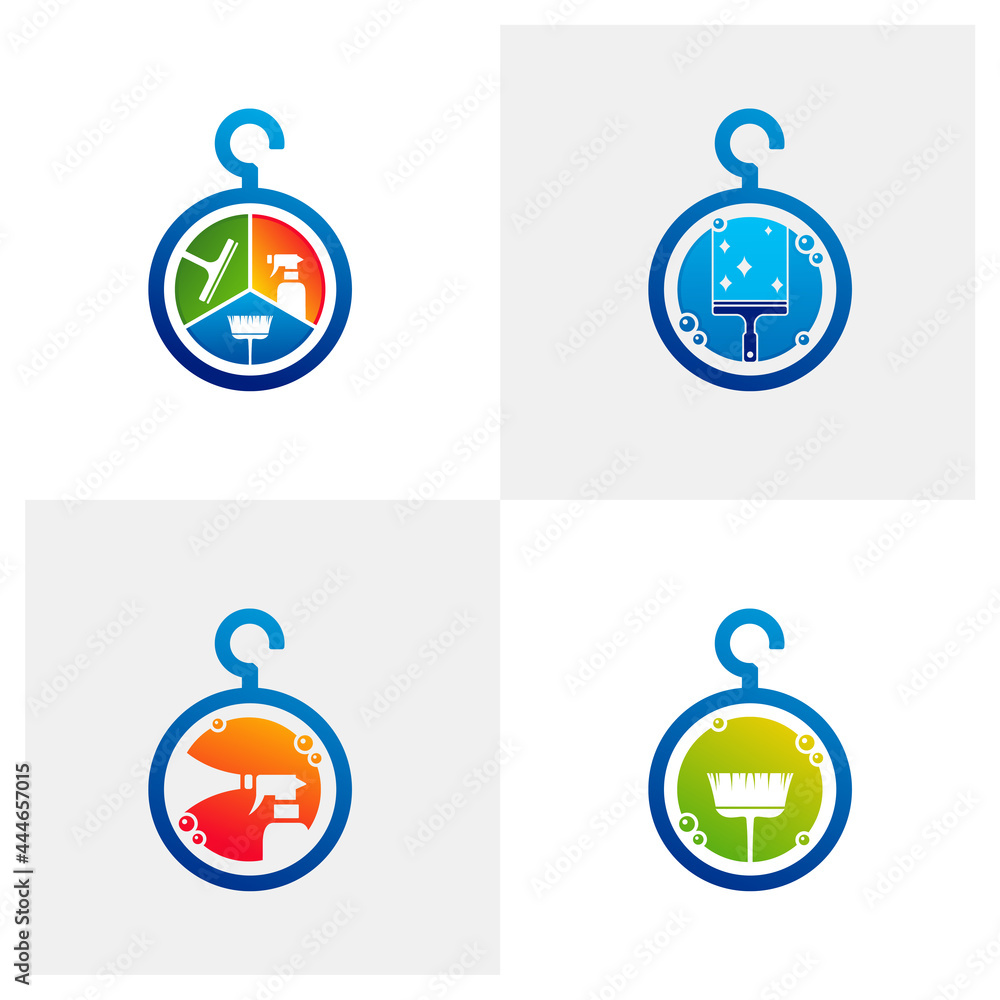 Set of Clean logo vector template, Creative Clean logo design concepts Set of Clean logo vector template, Creative Clean logo design concepts