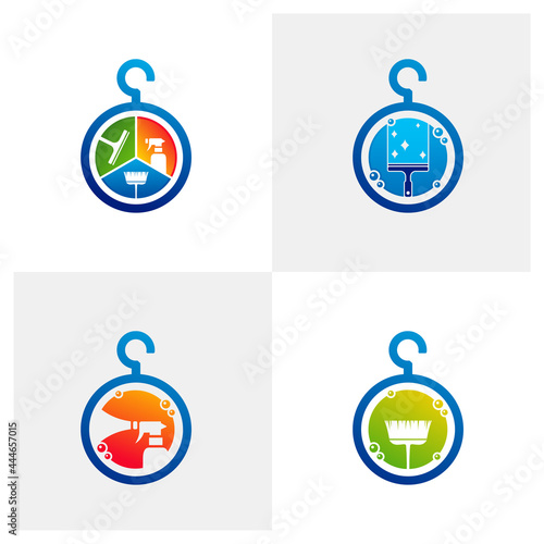 Set of Clean logo vector template, Creative Clean logo design concepts