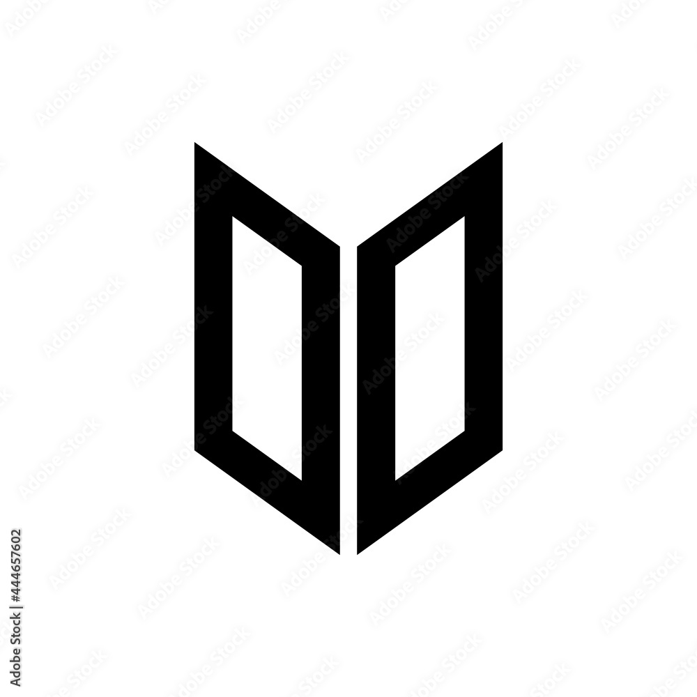 initial letters monogram logo black OO initial letters monogram logo black OO