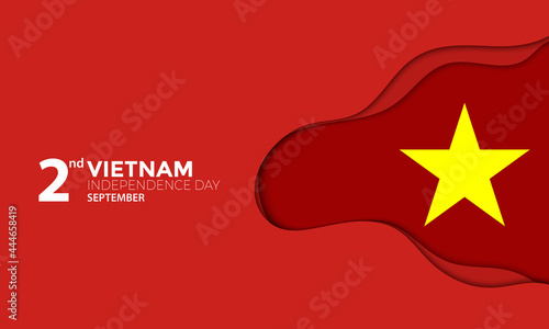 Vietnam Independence Day In Paper Style