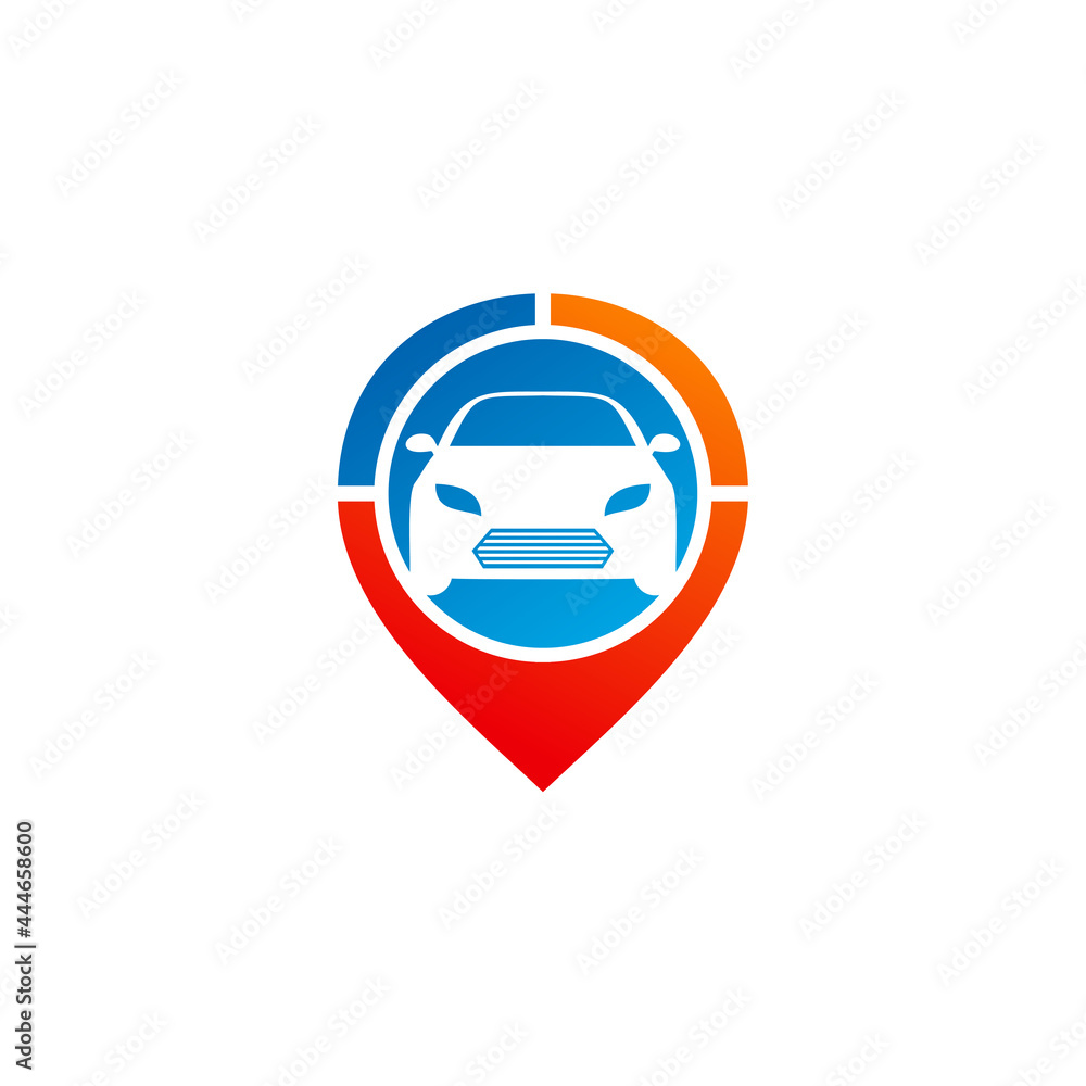 Point Car logo vector template, Creative Car logo design concepts Point Car logo vector template, Creative Car logo design concepts