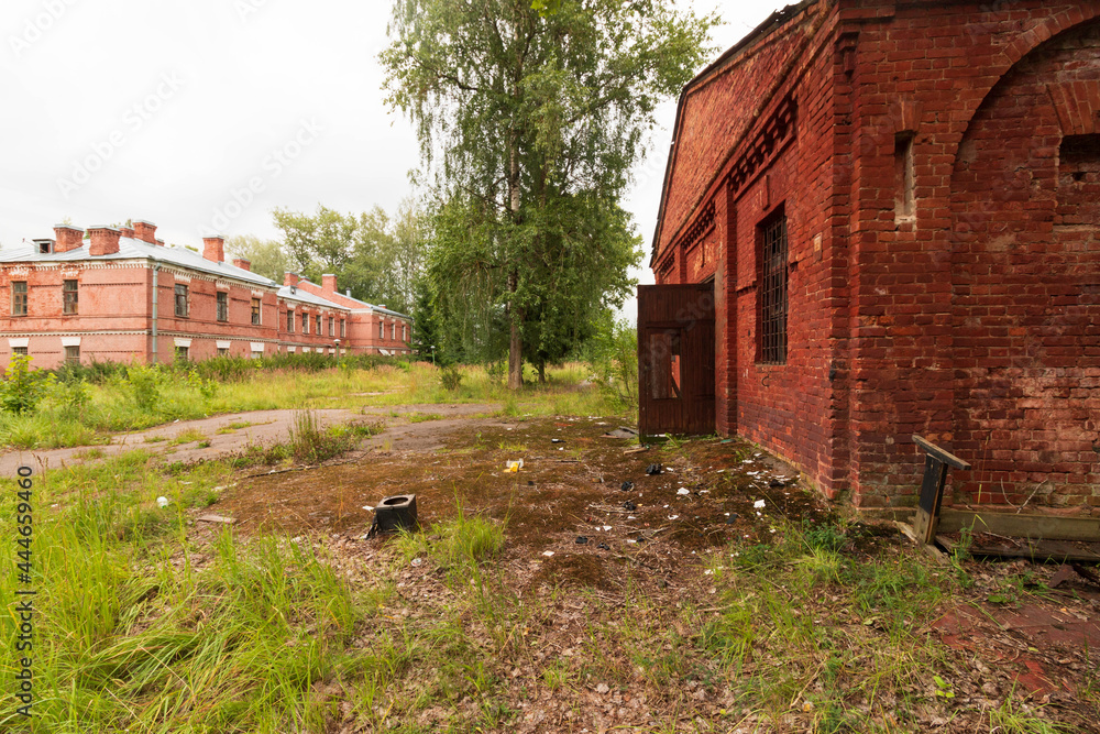 the remains of an abandoned building the remains of an abandoned building