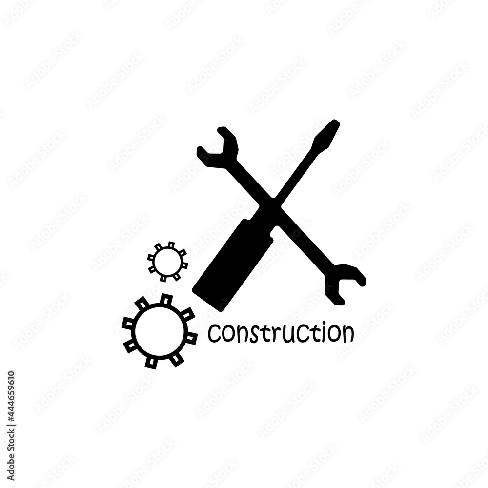 screwdriver and wrench icon vector design illustration screwdriver and wrench icon vector design illustration