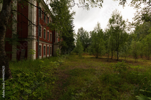 the remains of an abandoned building