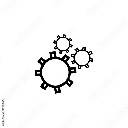 gear wheel adjuster icon vector design illustration