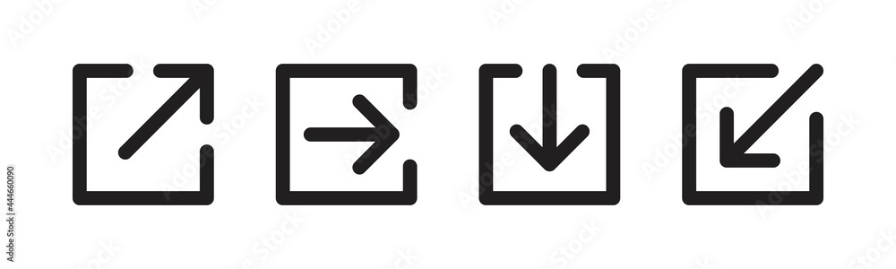 Vector graphic of arrow icon collection Vector graphic of arrow icon collection