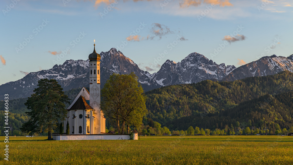 Fototapeta premium St. Coloman im Abendlicht