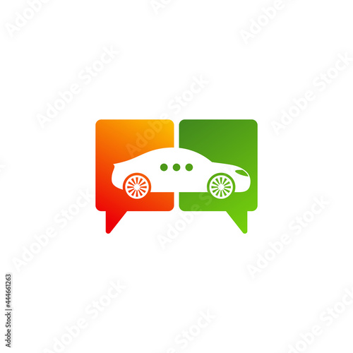 Chat Car logo vector template, Creative Car logo design concepts