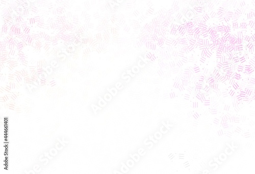 Light Pink  Yellow vector background with straight lines  dots.