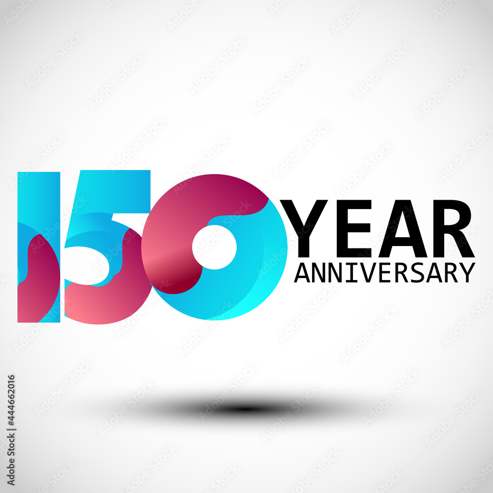 150 Year Anniversary Logo Vector Template Design Illustration 150 Year Anniversary Logo Vector Template Design Illustration