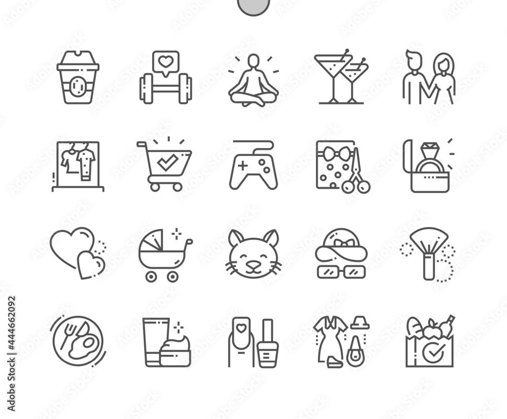 Social media Highlights. It is well suited for bloggers. Story. Coffee time, family, beauty, manicure, pets and other. Pixel Perfect Vector Thin Line Icons. Simple Minimal Pictogram Social media Highlights. It is well suited for bloggers. Story. Coffee time, family, beauty, manicure, pets and other. Pixel Perfect Vector Thin Line Icons. Simple Minimal Pictogram