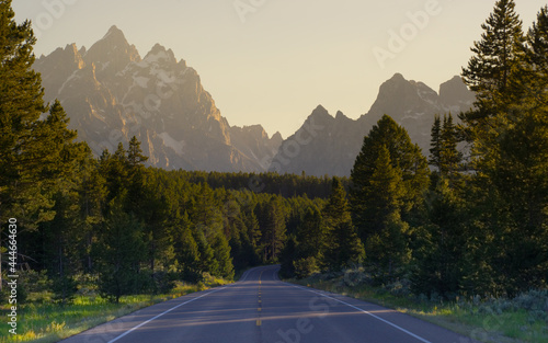 Road into the Tetons