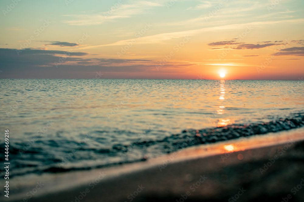 Sea surf against the background of the rising sun. Resort concept. Sea surf against the background of the rising sun. Resort concept.