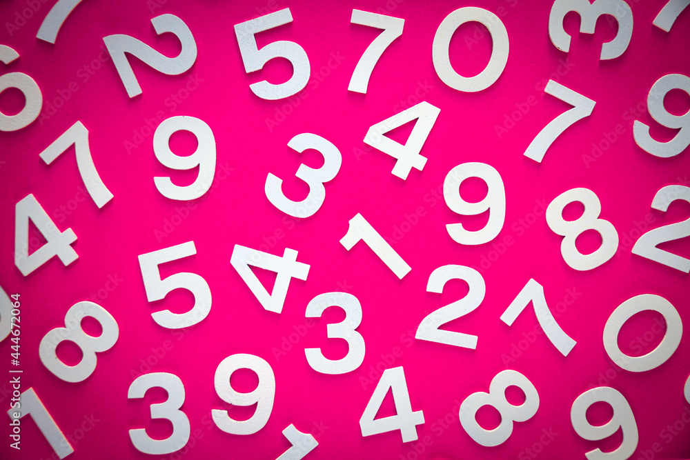 Mathematics background made with solid numbers