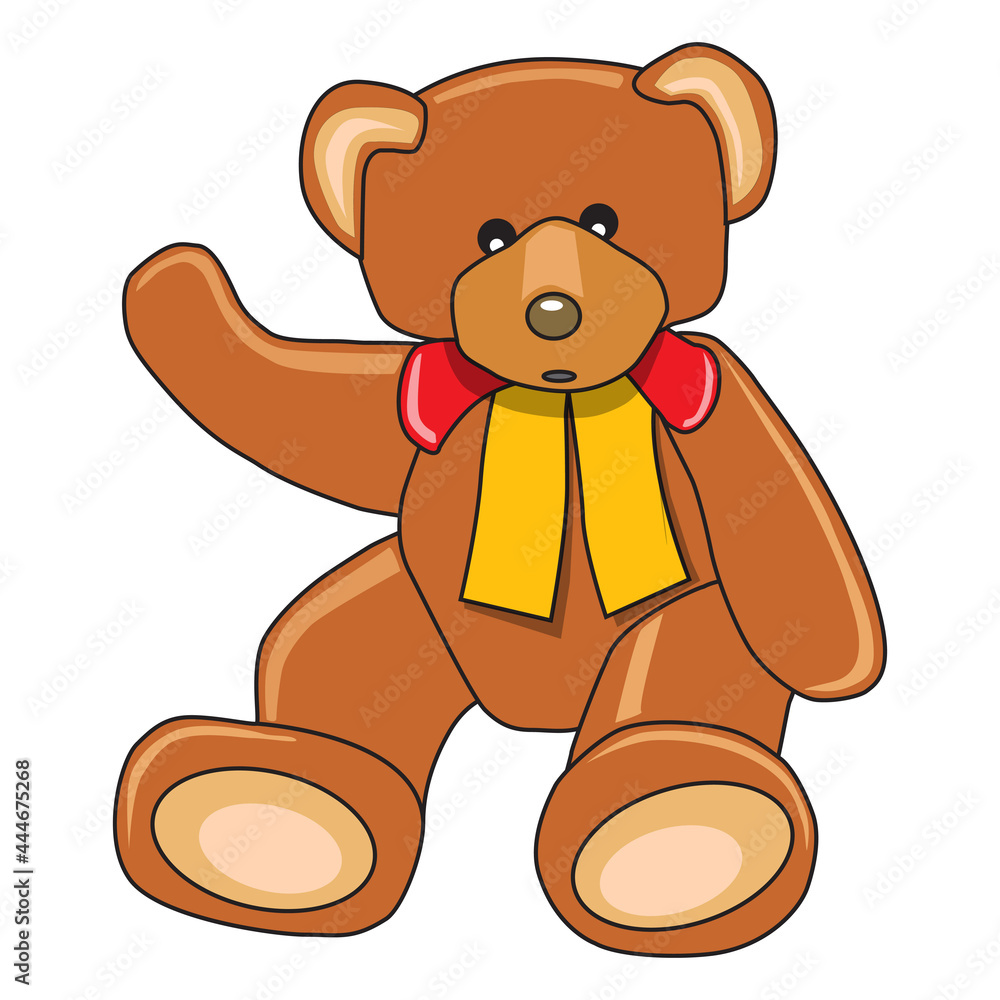 Fototapeta premium bear toys vector illustration