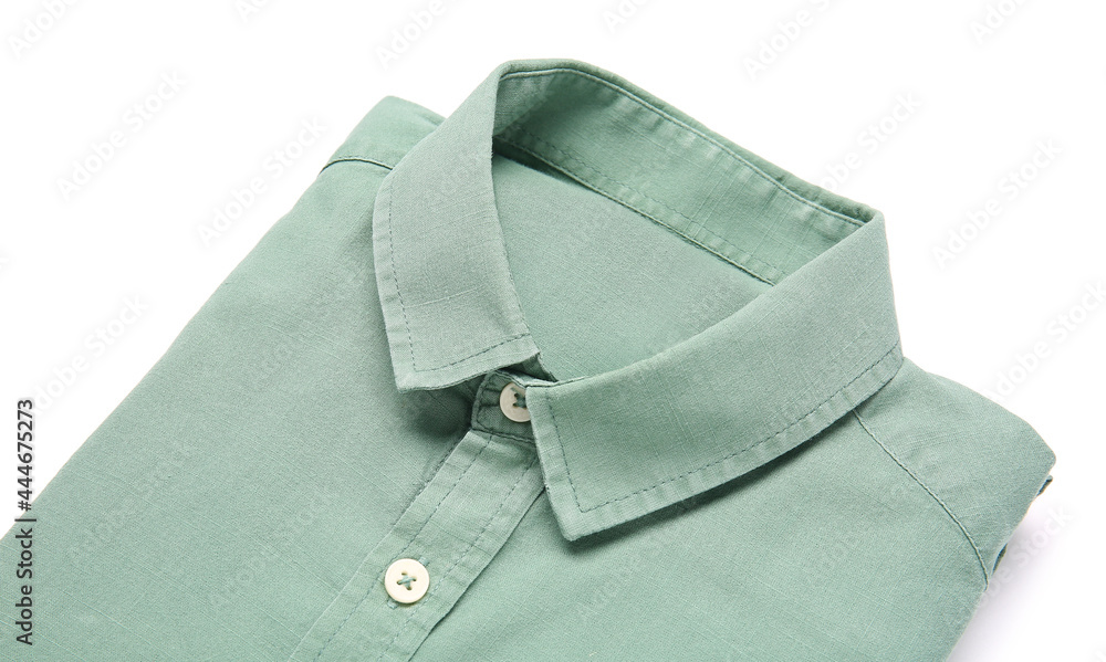 Stylish male shirt on white background Stylish male shirt on white background