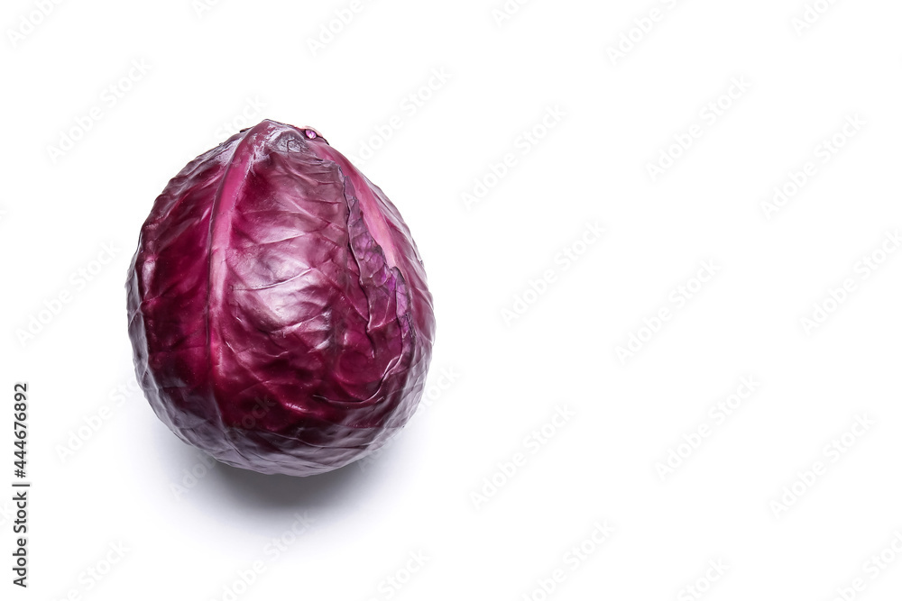 Fresh purple cabbage on white background Fresh purple cabbage on white background
