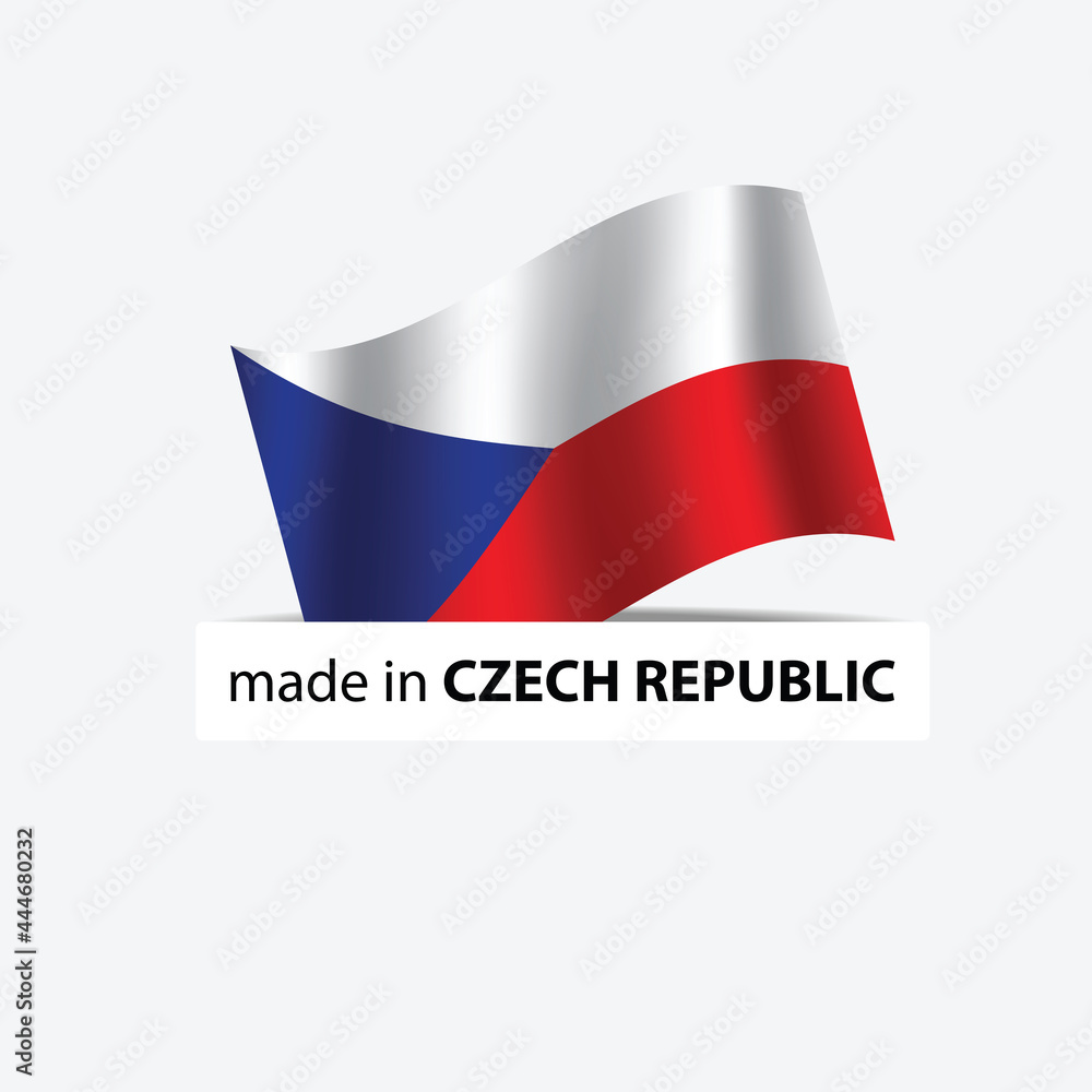 made in Czech Republic vector stamp. badge with Czech Republic flag made in Czech Republic vector stamp. badge with Czech Republic flag