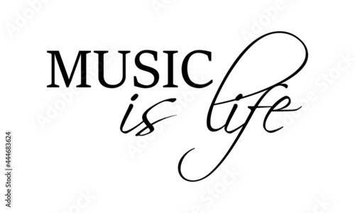 Music Lovers slogan for print or use as poster, card, flyer or T Shirt