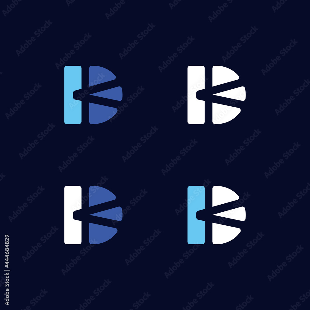 Letter K&D Logo Vector