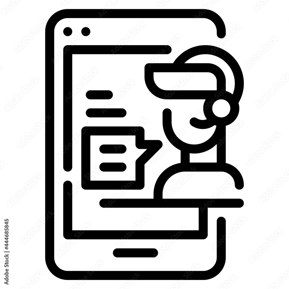 customer line icon customer line icon