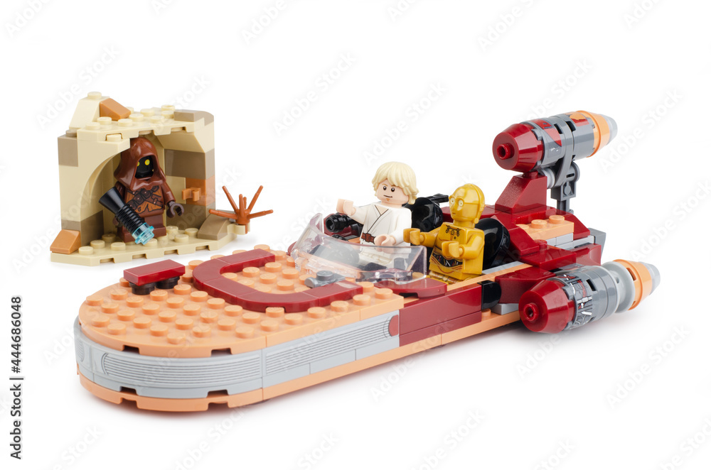 Fototapeta premium Lego Star Wars - Luke Skywalker's Landspeeder
