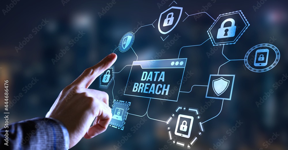 Obraz premium Internet, business, Technology and network concept. Cyber security data protection business technology privacy concept.