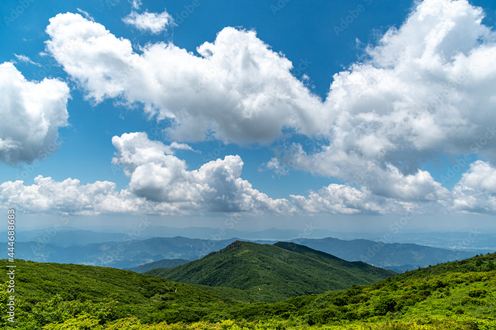 지리산의 여름 Summer in Jirisan Mountain & Cumulus Clouds