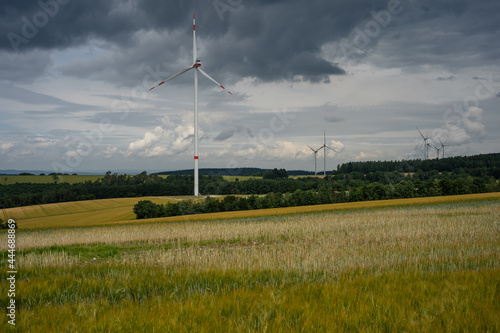 Windpark bei Schönberg in Rheinland-Pfalz (Bernkastel-Wittlich)