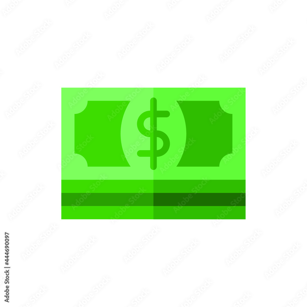 US Dollar Flat Icon Logo Illustration Vector Isolated. Money, Bank, and Banknote Icon-Set. Suitable for Web Design, Logo, App, and Upscale Your Business.