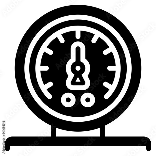 barometer glyph icon