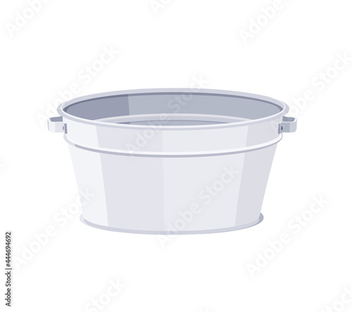 Basin. Metal water tank. Vector illustration.