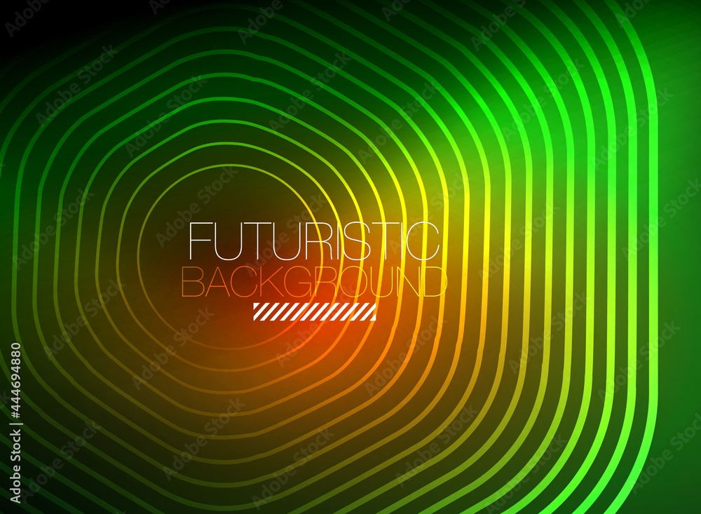 Neon color square shape lines abstract background. Shiny magic energy and motion concept, vector abstract wallpaper background Neon color square shape lines abstract background. Shiny magic energy and motion concept, vector abstract wallpaper background