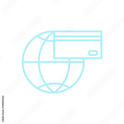 credit card icons symbol vector elements for infographic web