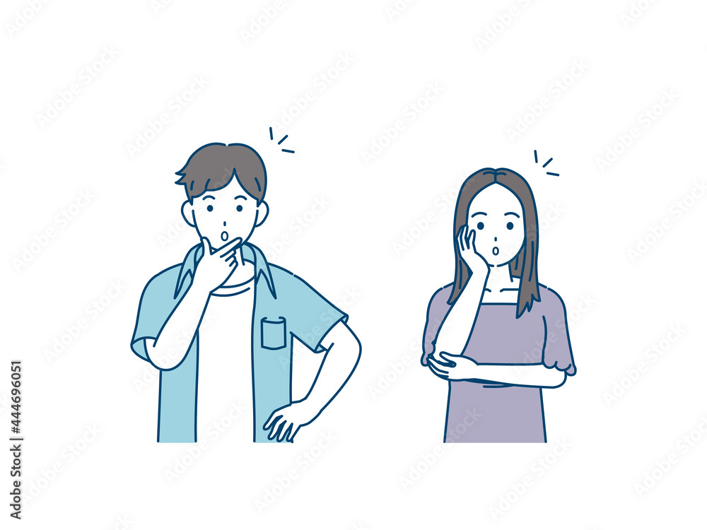 驚く 若い男女 カップル 若者 なるほど イラスト素材 Vector De Stock Adobe Stock 驚く 若い男女 カップル 若者 なるほど イラスト素材 Vector De Stock Adobe Stock
