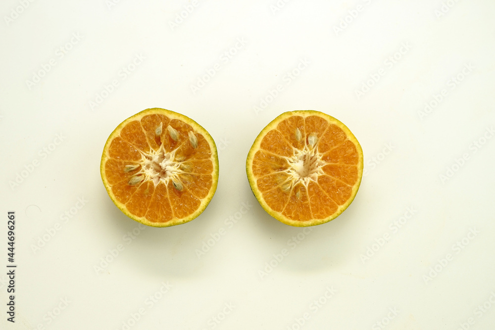 Fototapeta premium Fresh orange with isolated background