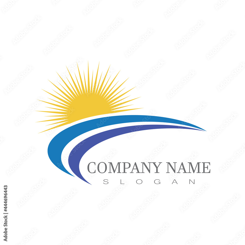 Water wave icon vector illustration design logo Water wave icon vector illustration design logo