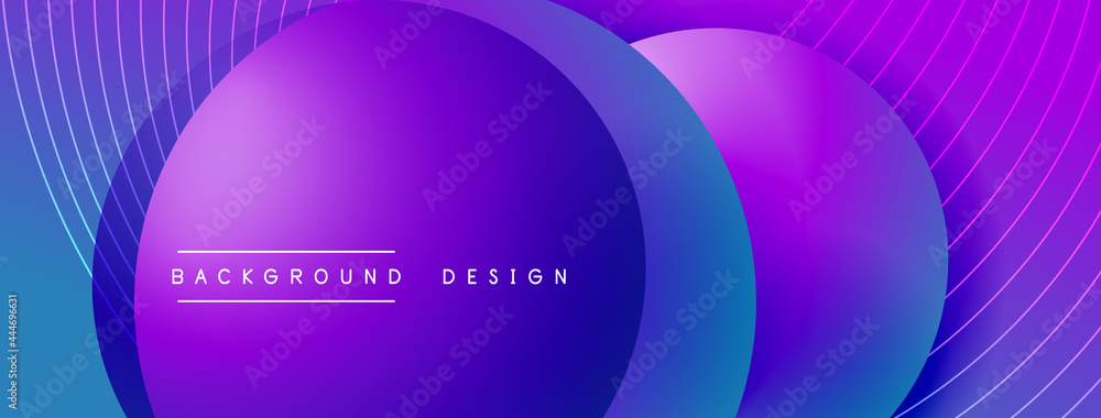 Gradient circles with shadows. Vector techno abstract background. Modern overlapping forms wallpaper background, design template Gradient circles with shadows. Vector techno abstract background. Modern overlapping forms wallpaper background, design template