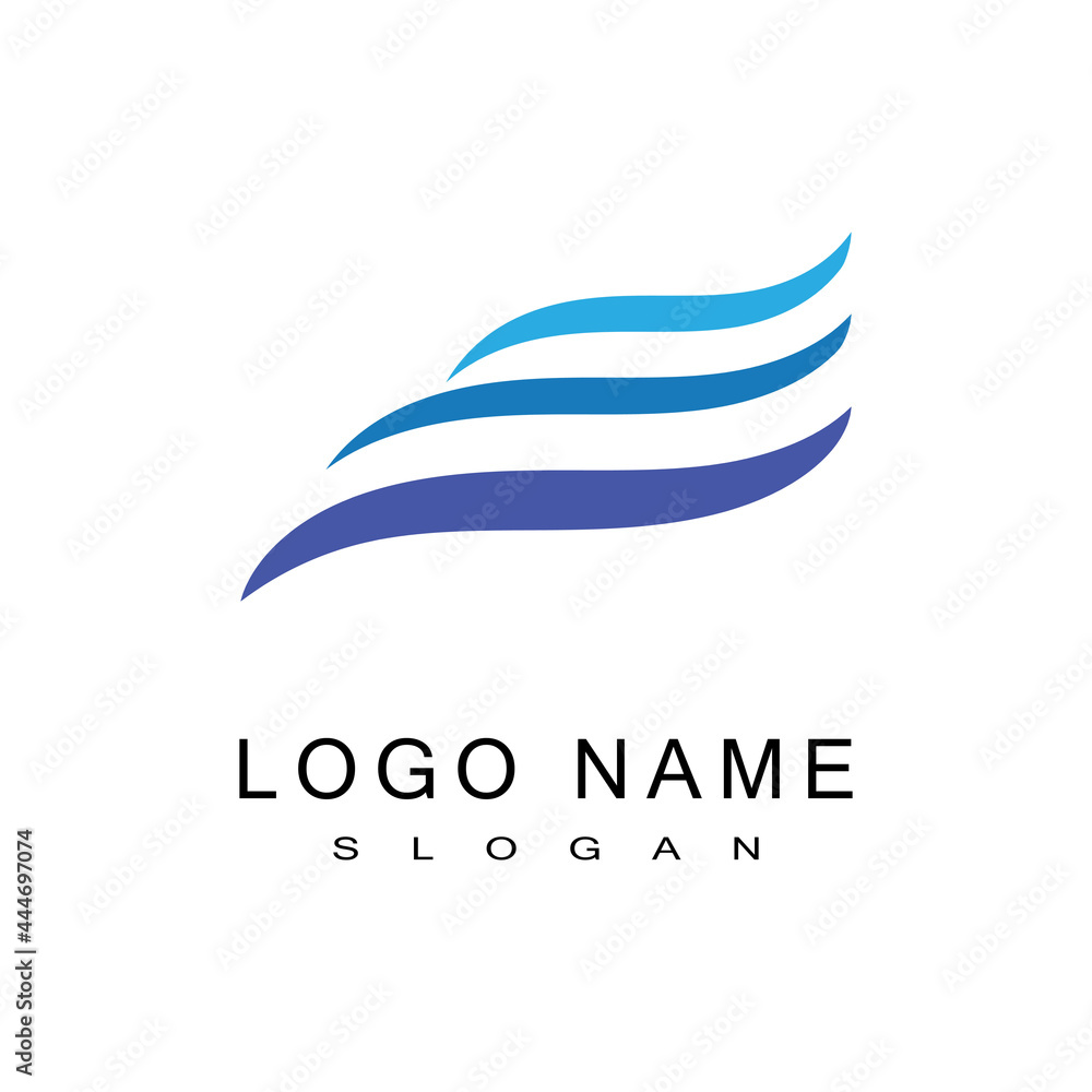 Water wave icon vector illustration design logo Water wave icon vector illustration design logo