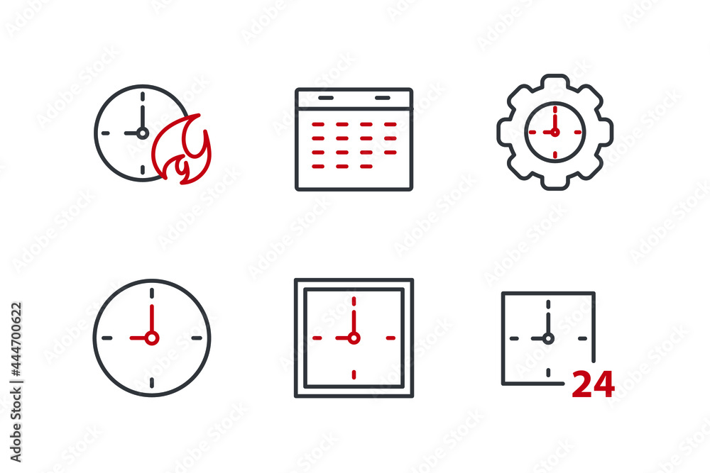 time set icon, isolated time set sign icon, vector illustration time set icon, isolated time set sign icon, vector illustration