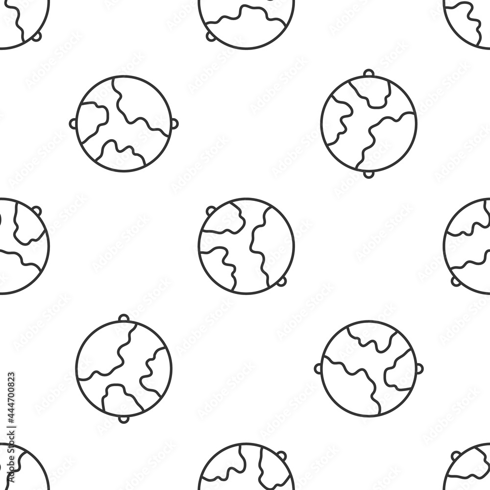 Grey line Worldwide icon isolated seamless pattern on white background. Pin on globe. Vector Grey line Worldwide icon isolated seamless pattern on white background. Pin on globe. Vector