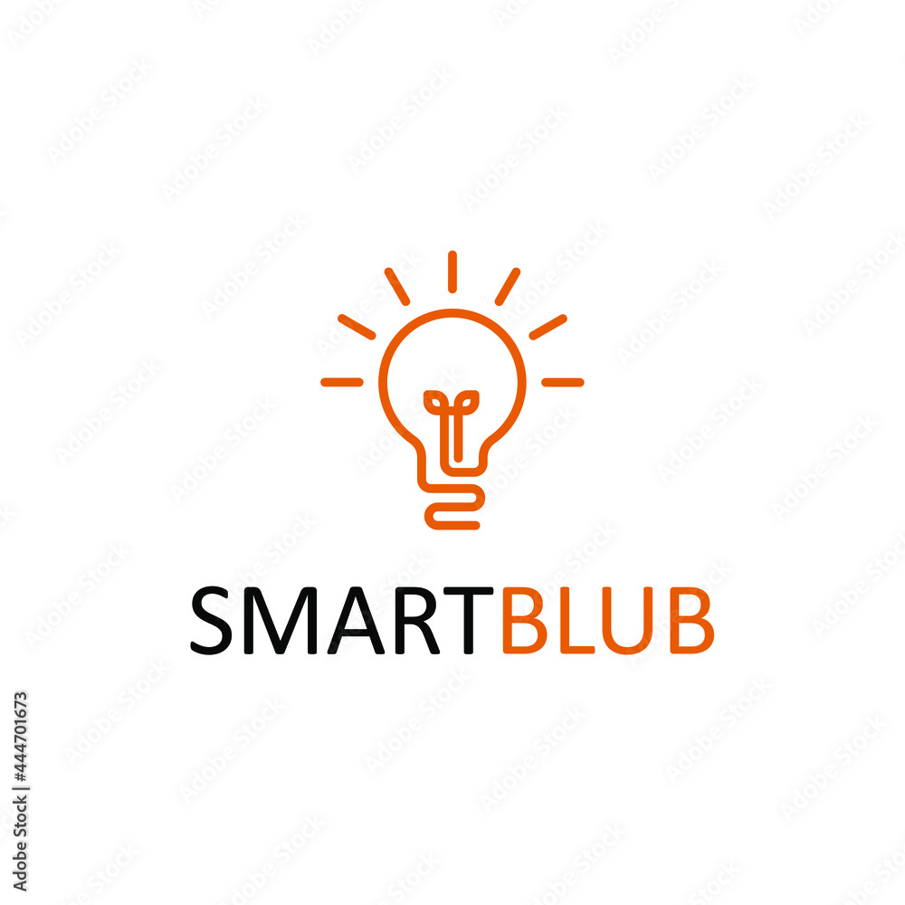 Light Bulb Line Lamp Creative Idea Concept Logo Design Light Bulb Line Lamp Creative Idea Concept Logo Design