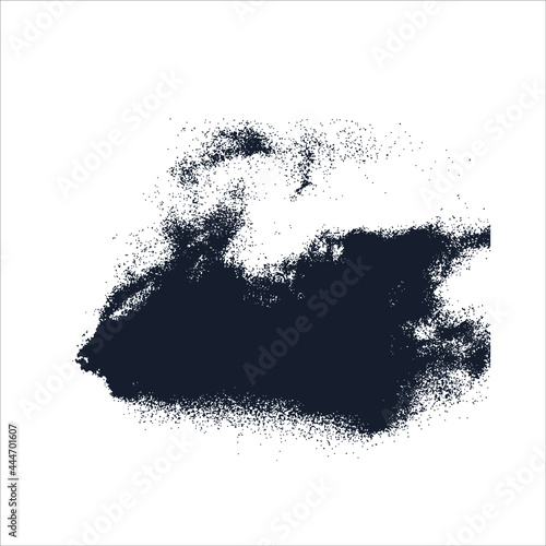 Black powder, dust, vector elements stock illustration 