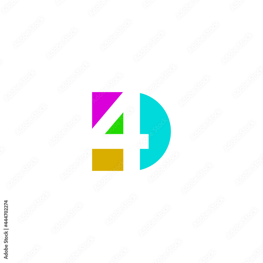 4D Logo Very Nice Combination Color 4D Logo Very Nice Combination Color
