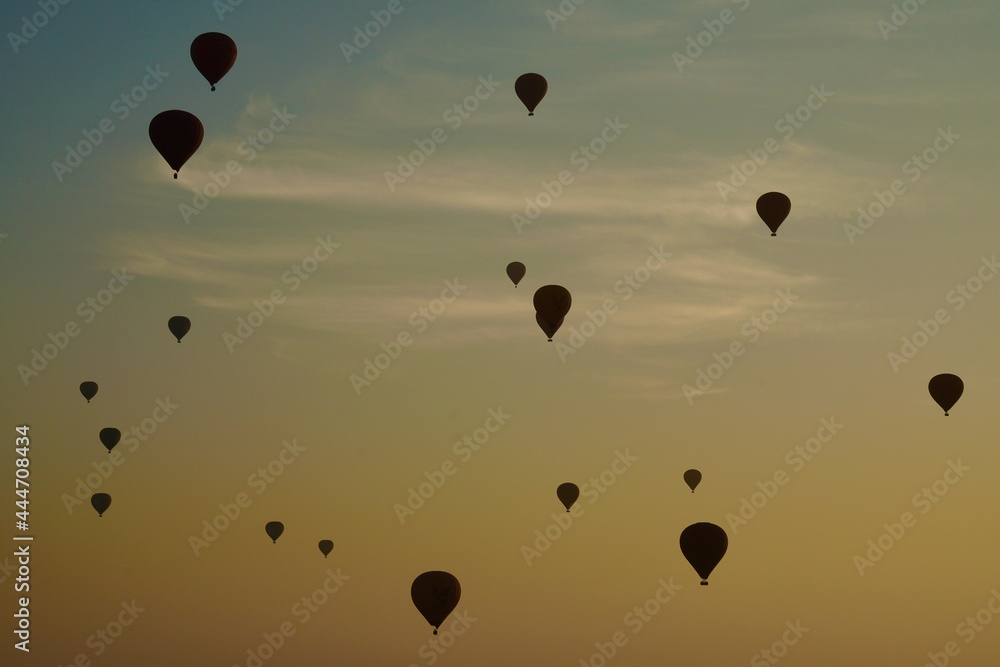 Naklejka premium Globos aerostáticos