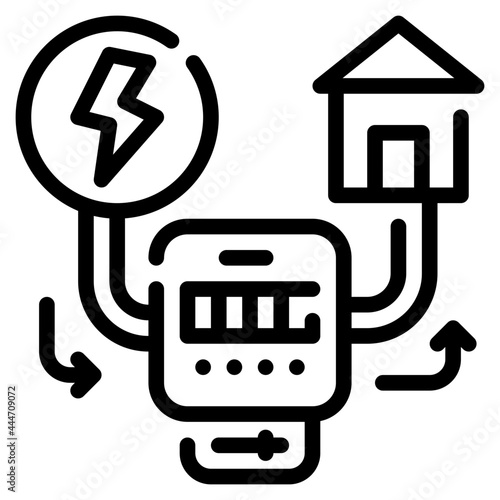 electricity line icon