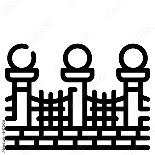 fence line icon